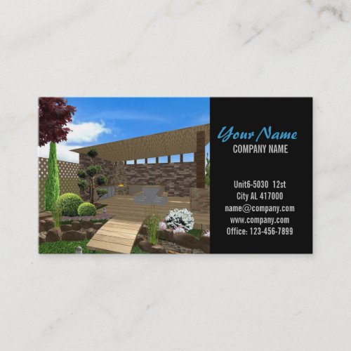 Renovation Carpentry Construction landscaping Business Card