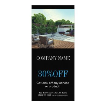 Renovation Carpentry Construction Landscaping Rack Card by WhenWestMeetEast at Zazzle