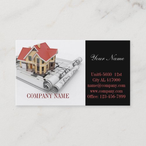 Renovation Home Remodeling Contractor Construction Business Card