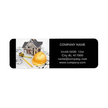 Renovation Home Remodeling Contractor Construction Label by WhenWestMeetEast at Zazzle