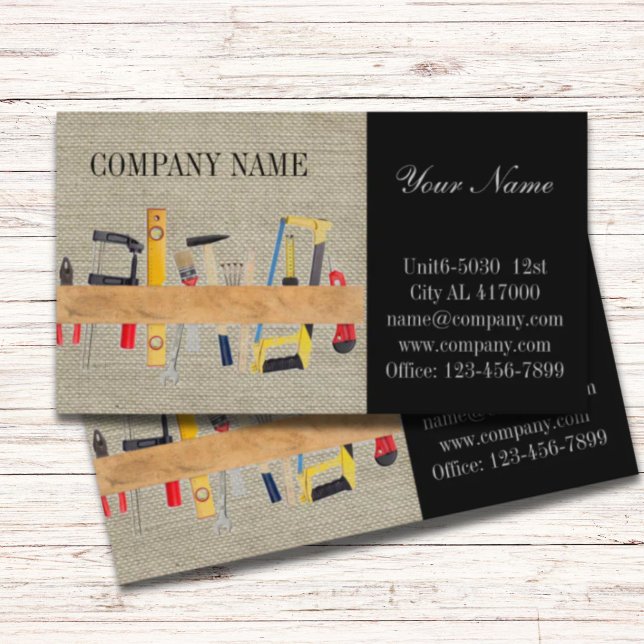 Renovation Tools Handyman Carpentry Construction Business Card (Renovation Tools Handyman Carpentry Construction Business Card)