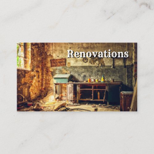 Renovations Home Improvements Business Card
