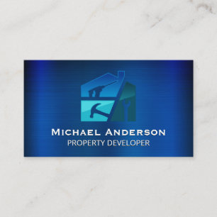 Renovations   Repair Hand Tools   Blue Metallic Business Card