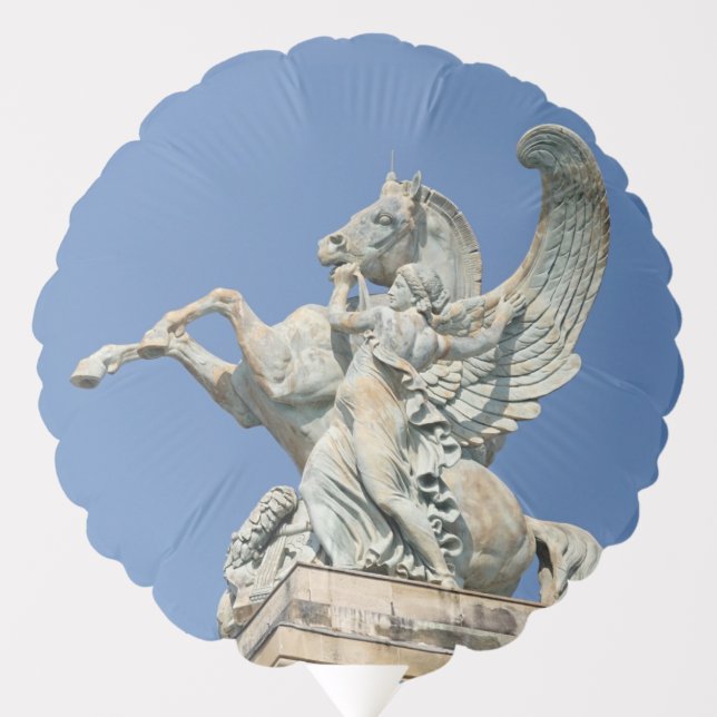 Renown Holding Back Pegasus Balloon (Front)