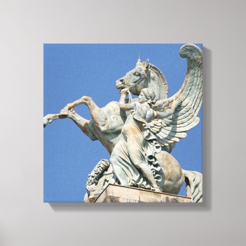 Renown Holding Back Pegasus Canvas Print