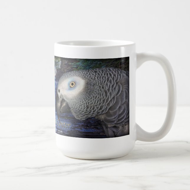 Rensselaer Bird Center mug - African Gray (Right)