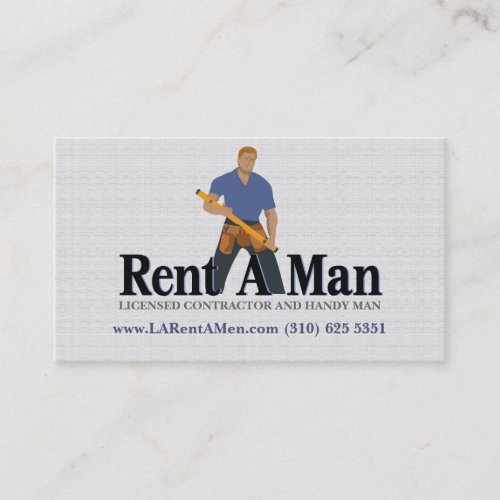 Rent A Men_Handy Man Business Card