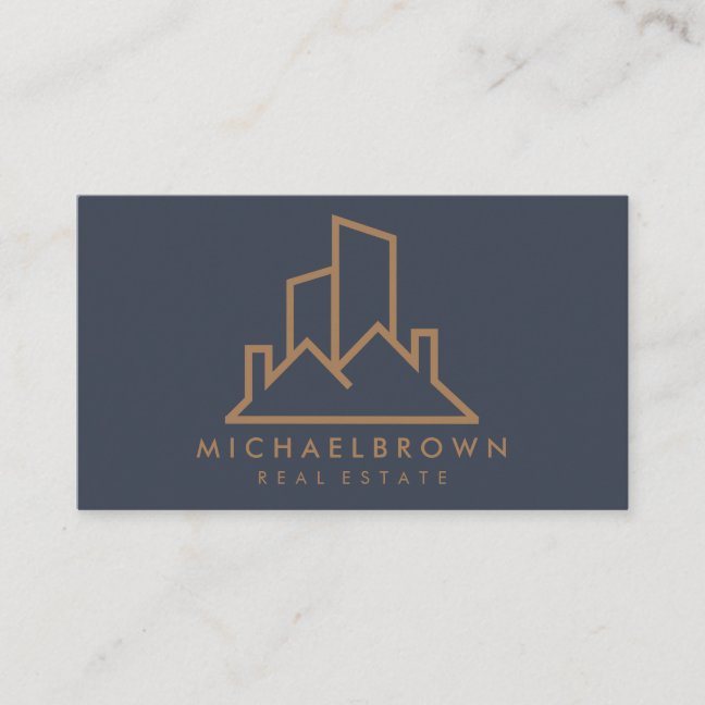 Rent House Real Estate Home Roof Abstract Business Card