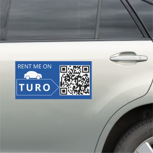 Rent Me on Turo QR Code Car Magnet decal