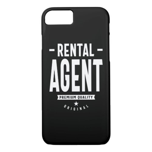 Rental Agent Job Title Gift iPhone 87 Case