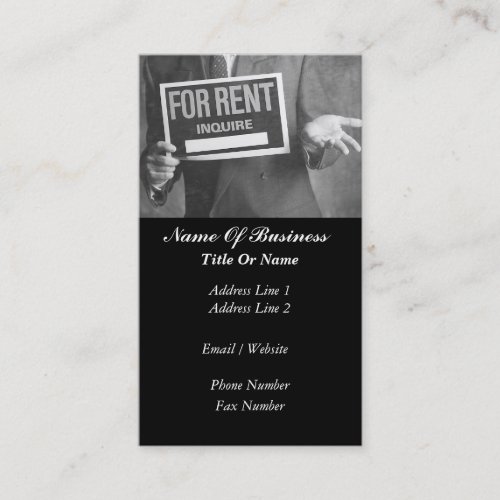 Rental Business Card
