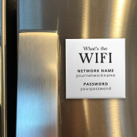 Rental Guest Wifi Password Refrigerator Magnet