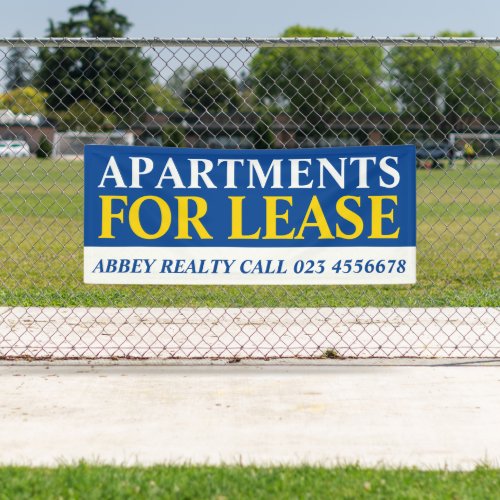 Rental lease business to rent signage banner