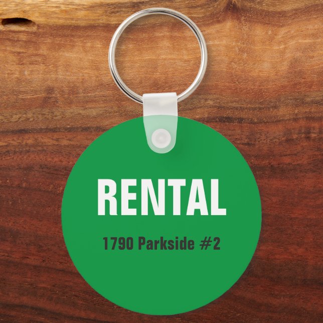Rental unit real estate keychain (Front)