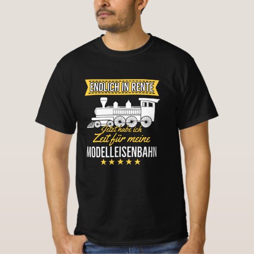 Rente Modelleisenbahn Opa Rentner Hobby Lokfhrer T_Shirt