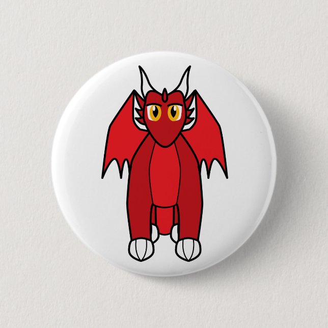 Renthmalan the Ruby Dragon Button (Front)