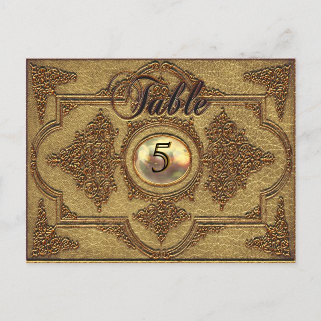 Renvoisié Moffet  Victorian Table Number Card (Front)