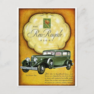 Reo Royale Eight Postcard