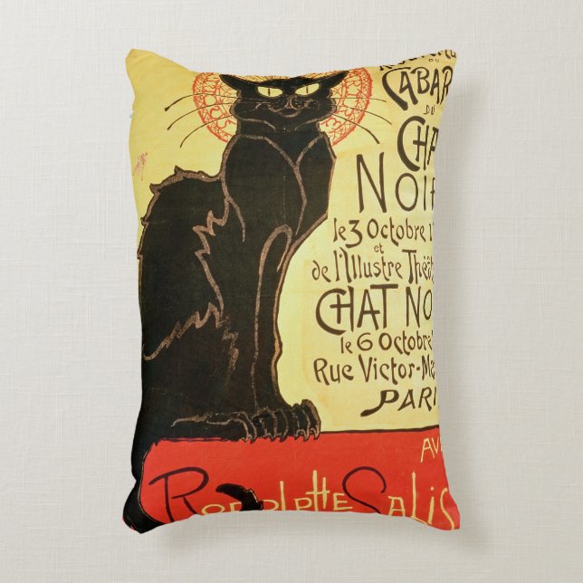Reopening of the Chat Noir Cabaret, 1896 (colour l Accent Pillow (Front(Vertical))