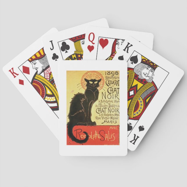 Reopening of the Chat Noir Cabaret, 1896 (colour l Poker Cards (Back)