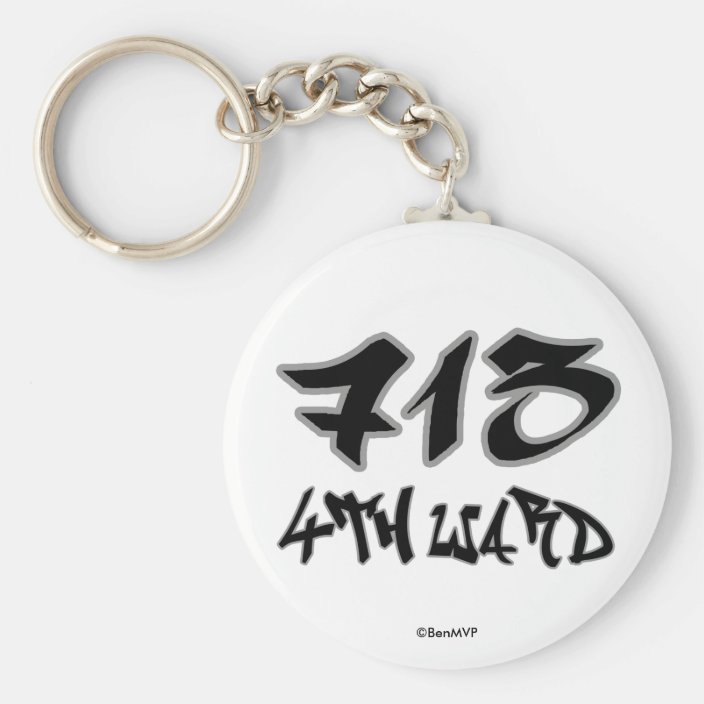 Rep 4th Ward (713) Keychain