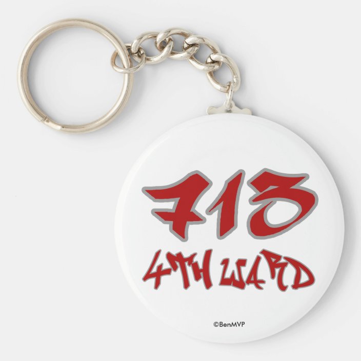 Rep 4th Ward (713) Keychain