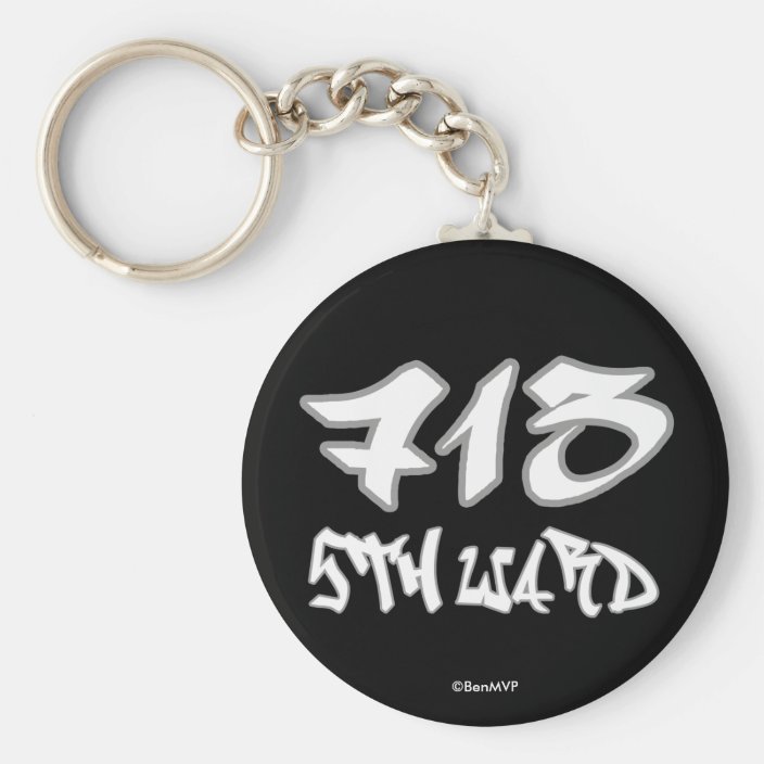 Rep 5th Ward (713) Key Chain