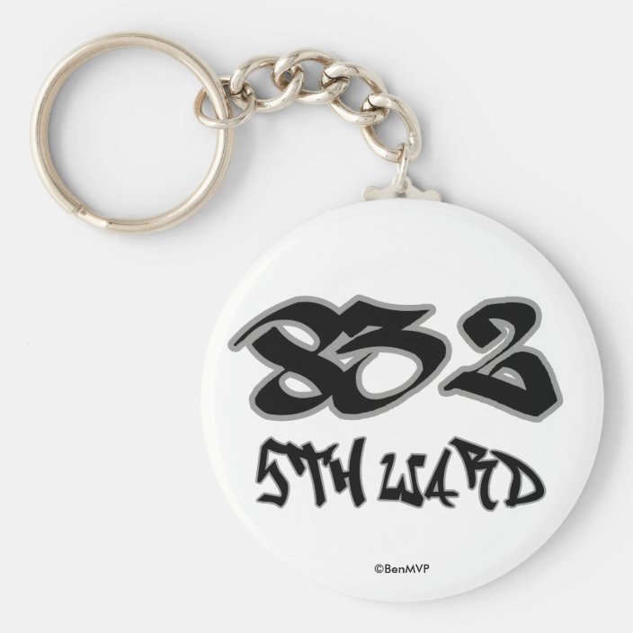 Rep 5th Ward (832) Key Chain