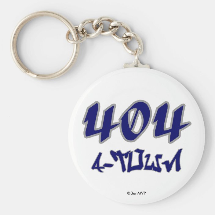 Rep A-Town (404) Key Chain