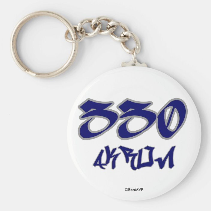 Rep Akron (330) Keychain