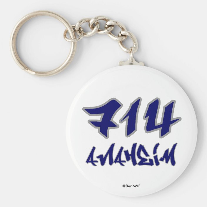 Rep Anaheim (714) Key Chain