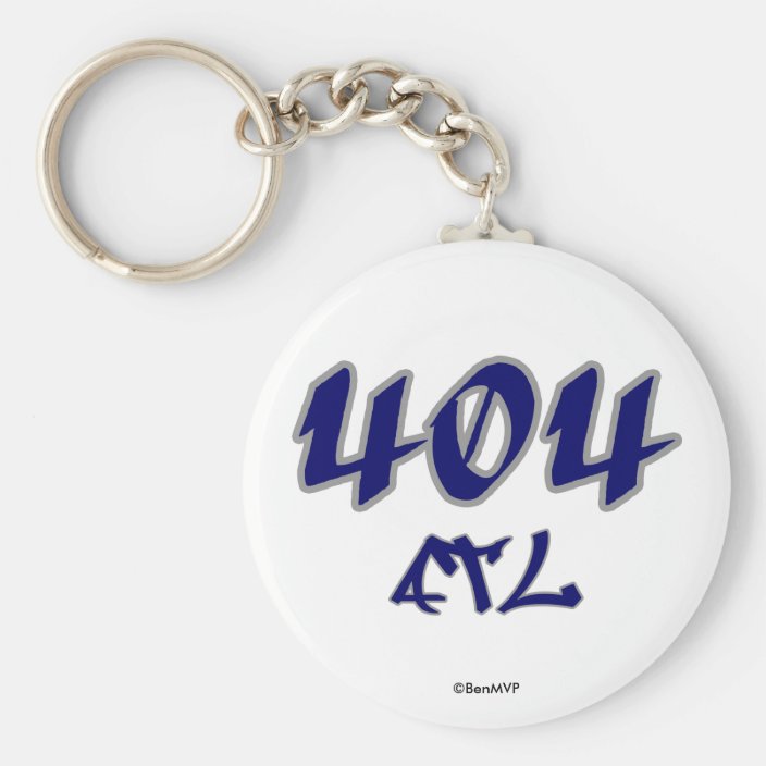 Rep ATL (404) Key Chain