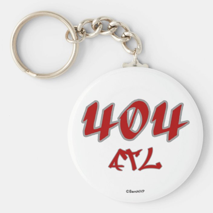 Rep ATL (404) Keychain