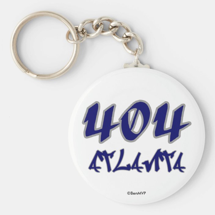 Rep Atlanta (404) Keychain