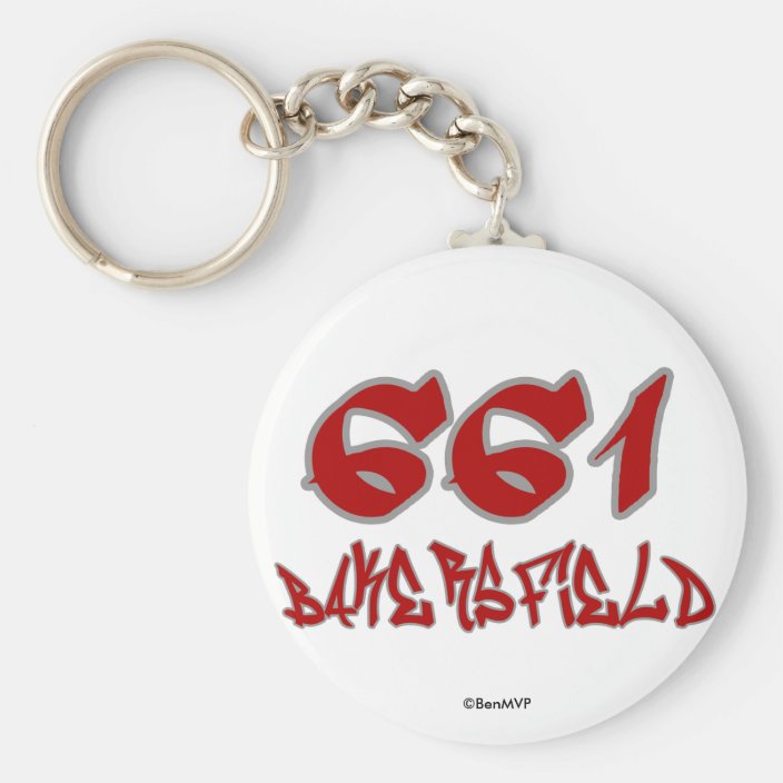 Rep Bakersfield (661) Key Chain