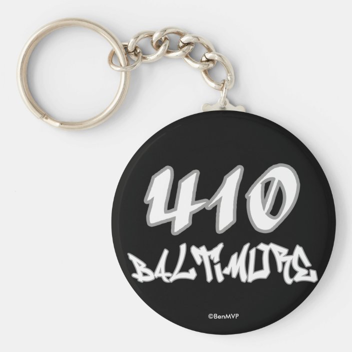 Rep Baltimore (410) Key Chain