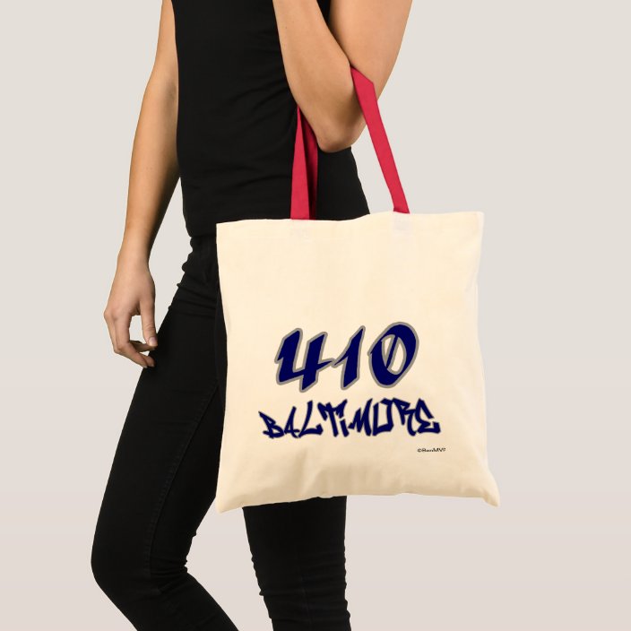 Rep Baltimore (410) Tote Bag