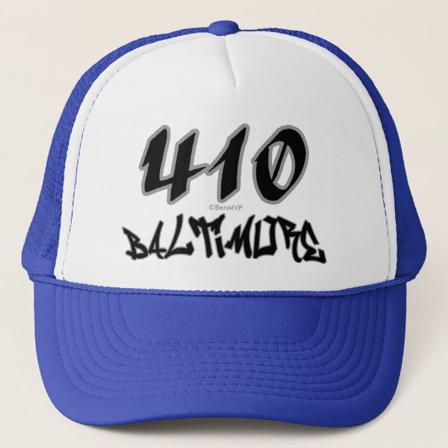 Rep Baltimore (410) Trucker Hat (Front)