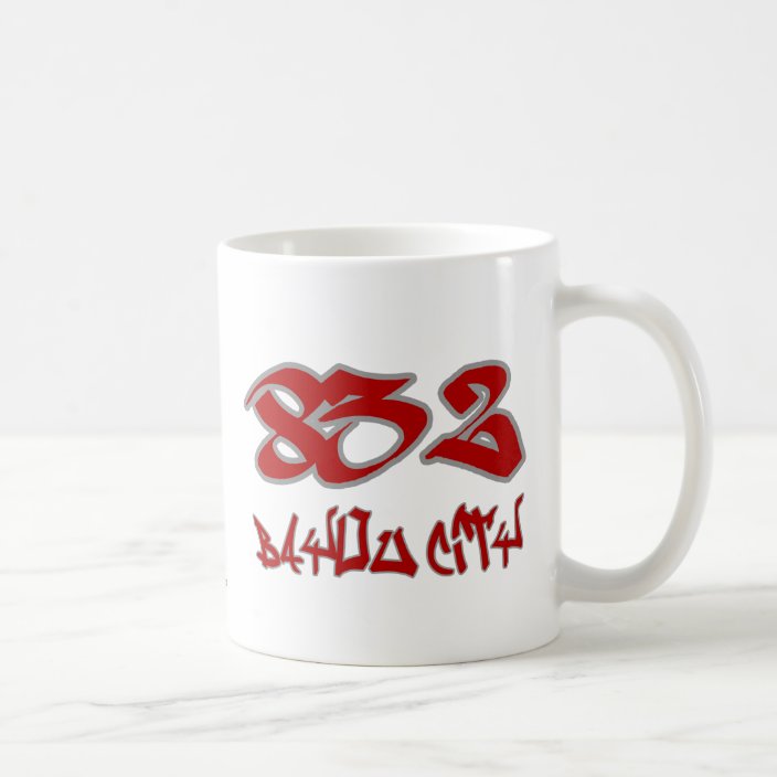 Rep Bayou City (832) Coffee Mug