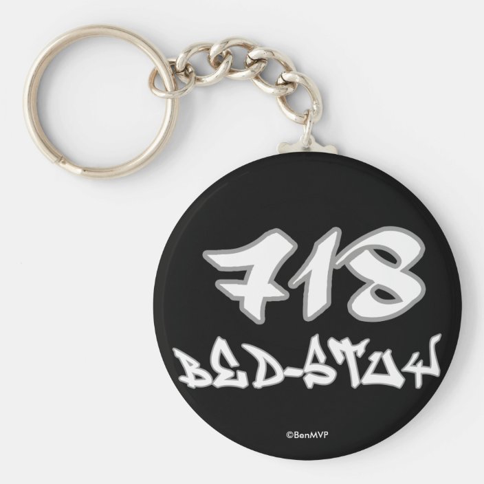 Rep Bed-Stuy (718) Key Chain