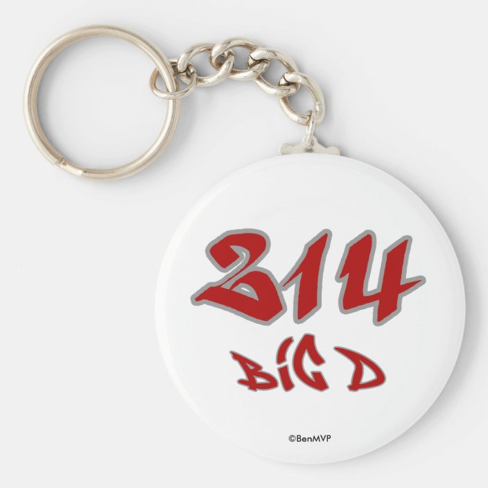 Rep Big D (214) Key Chain