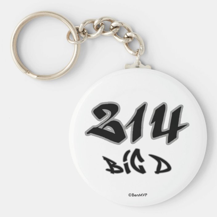 Rep Big D (214) Keychain