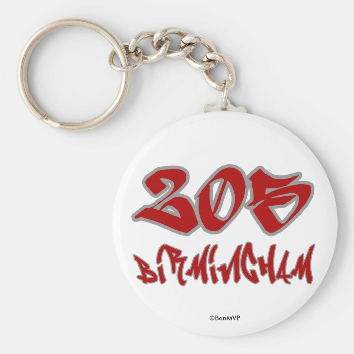 Rep Birmingham (205) Key Chain