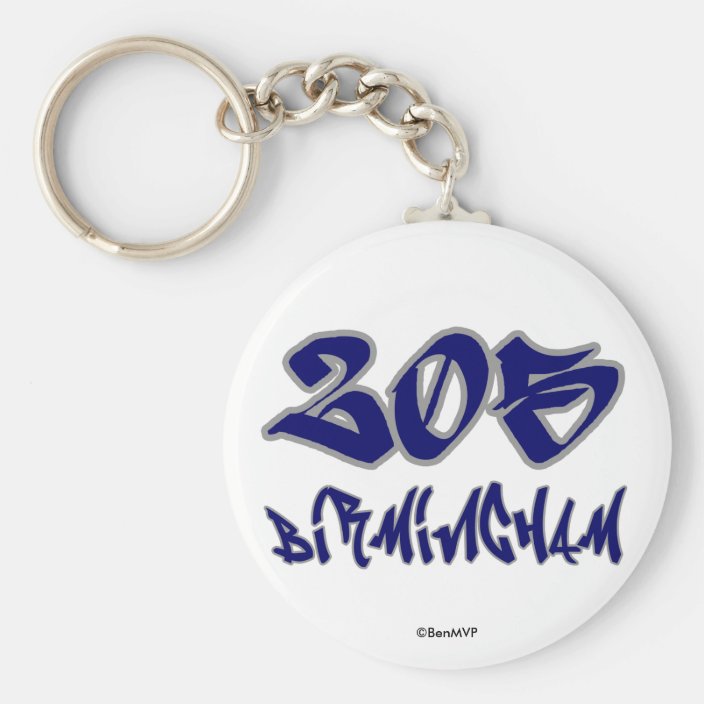 Rep Birmingham (205) Keychain