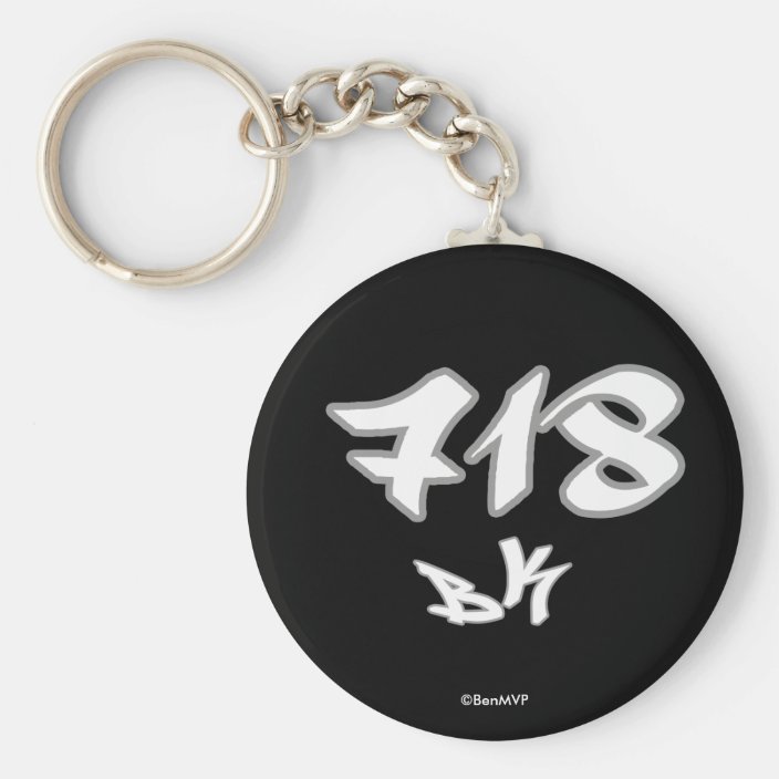 Rep BK (718) Key Chain