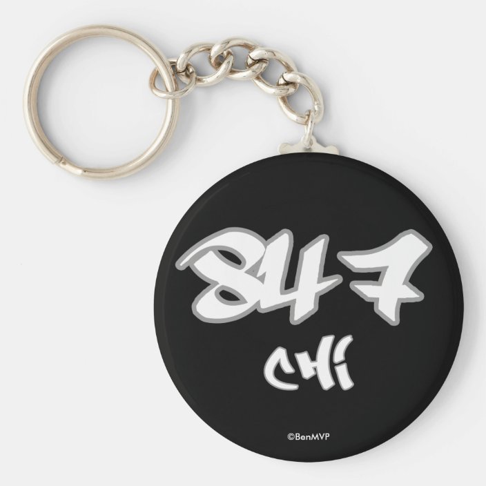 Rep Chi (847) Keychain