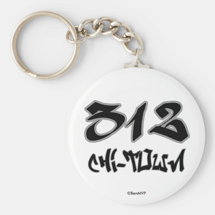Rep Chi-Town (312) Keychain