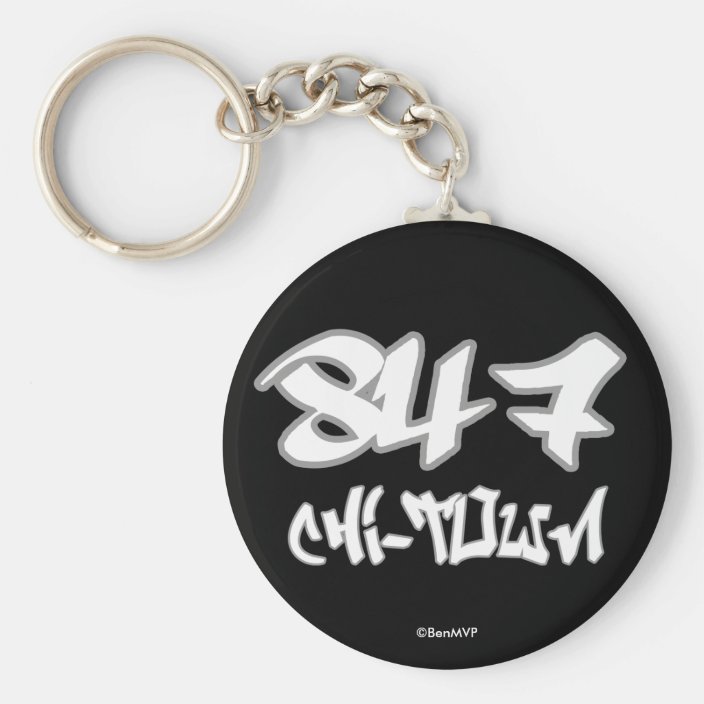Rep Chi-Town (847) Keychain