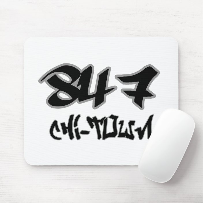 Rep Chi-Town (847) Mouse Pad