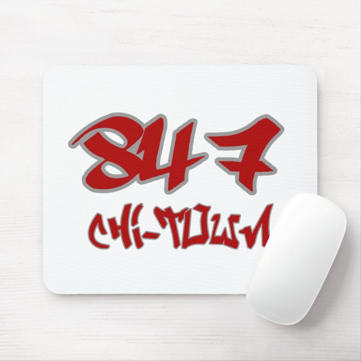 Rep Chi-Town (847) Mouse Pad